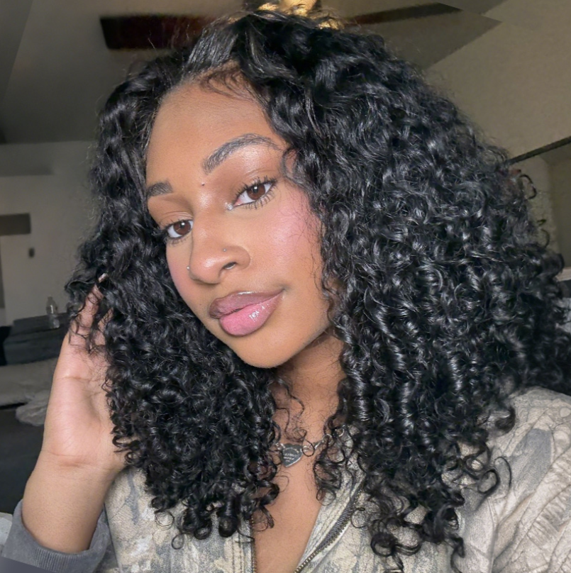 Feather Crochet Burmese Curly Human Hair Extensions Lightweight Fluffy Natural Look Crochet Hair