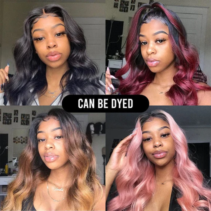 Tahikie Yaki Body 360 Lace Frontal Wig Sung Fit Drawstring Human Hair Wig