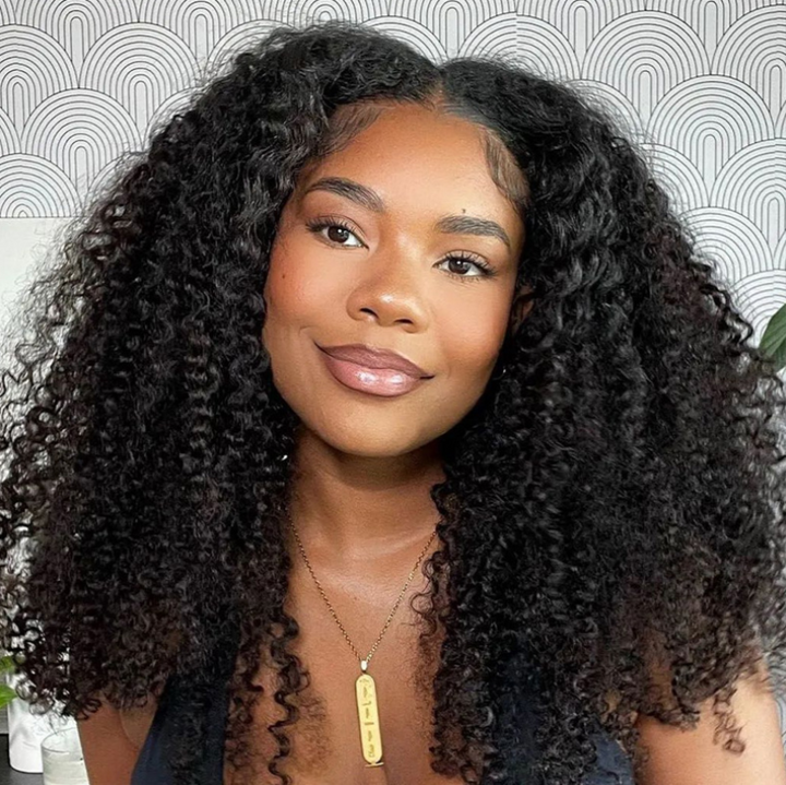 Feather Crochet Curly Wave Human Hair Extensions Lightweight Fluffy Natural Look Crochet Hair